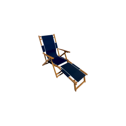 Wooden beach chair footrest rental that pairs with My Beach Concierge resort-style beach chairs on Anna Maria Island.