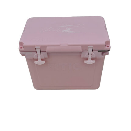 Cute 22-quart cooler with ice for your cold drinks on Anna Maria Island.